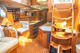 Looking aft towards companionway steps and galley